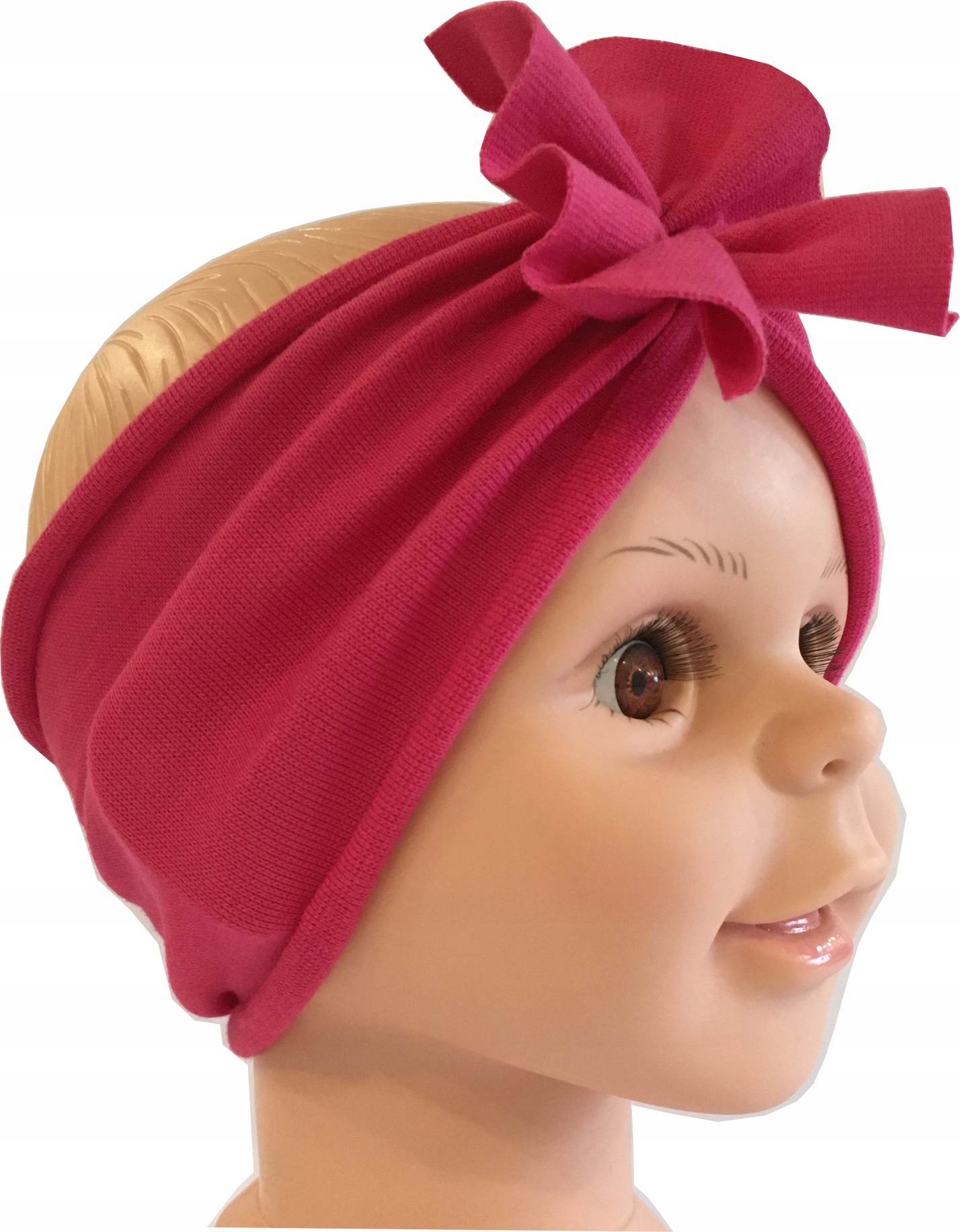 

Opaska turban na głowę mix dziewczynki ciemny róż