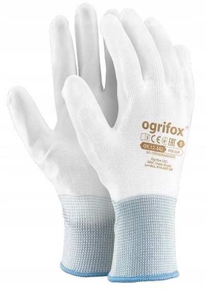 

Rękawice robocze Poliuretan rozm 07 białe-10par