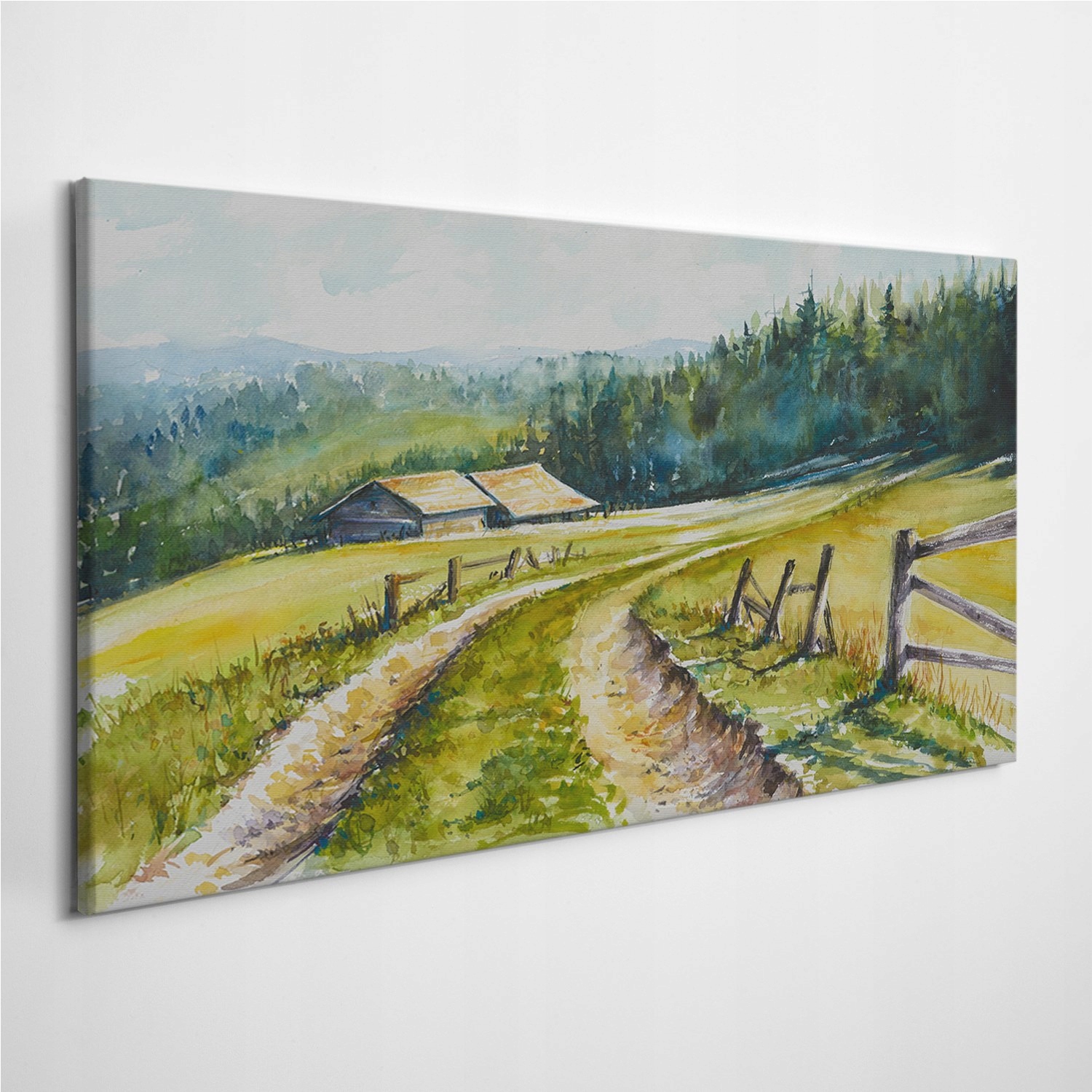 

Foto-obraz na płótnie Akwarele Krajobraz 120x60 cm