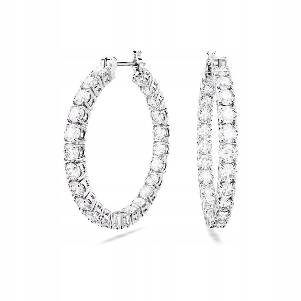 Náušnice Swarovski Matrix Kolečka osázená krystaly ocel