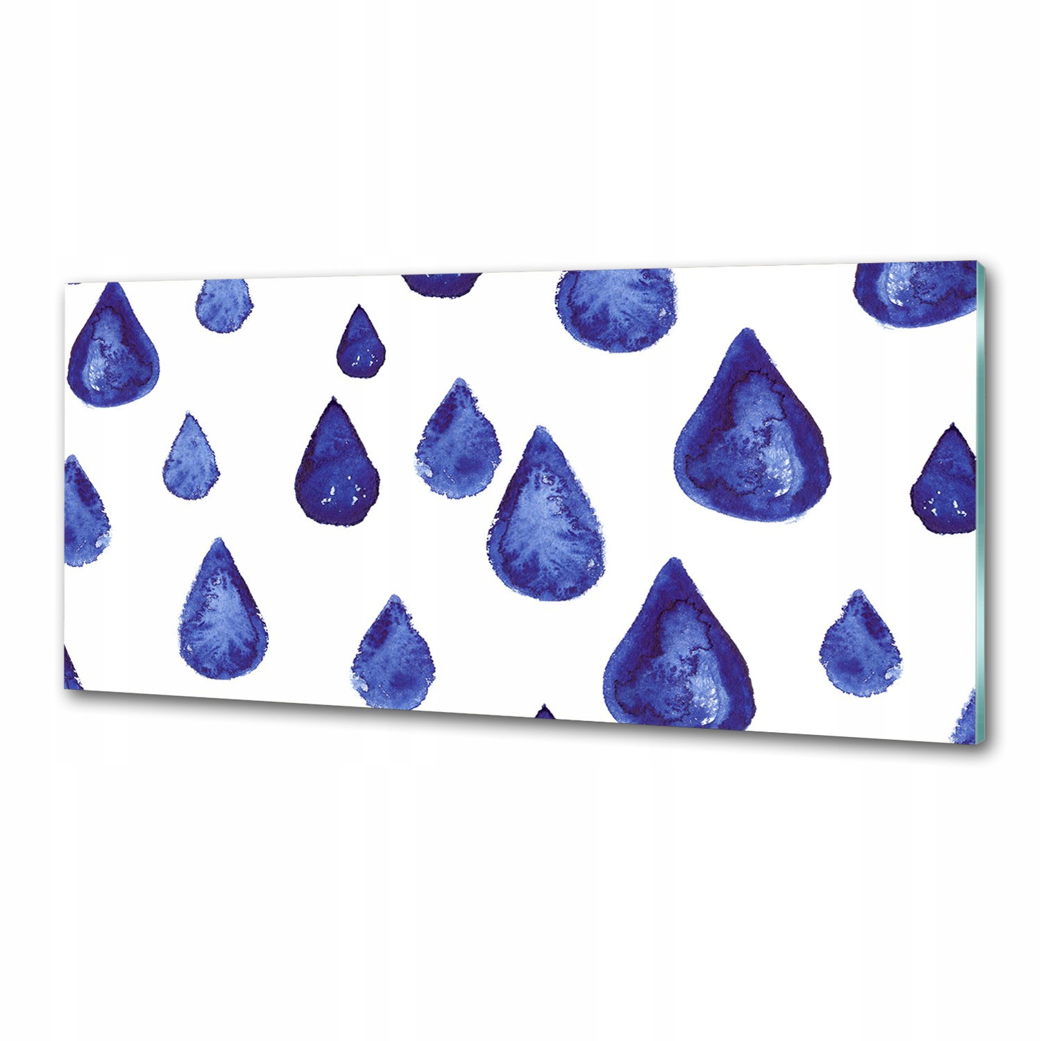 Panel do kuchyne Modré kvapky 125 x 50 cm Lepidlo
