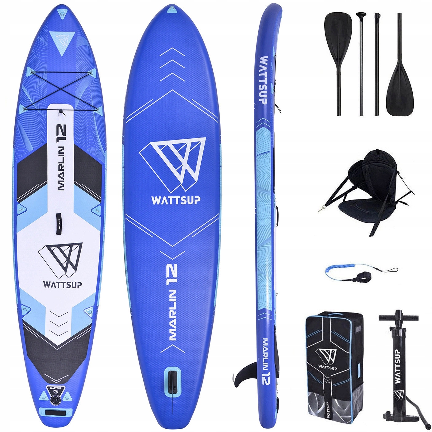 Deska Sup Pompowana Kajak Wattsup Marlin 12'0