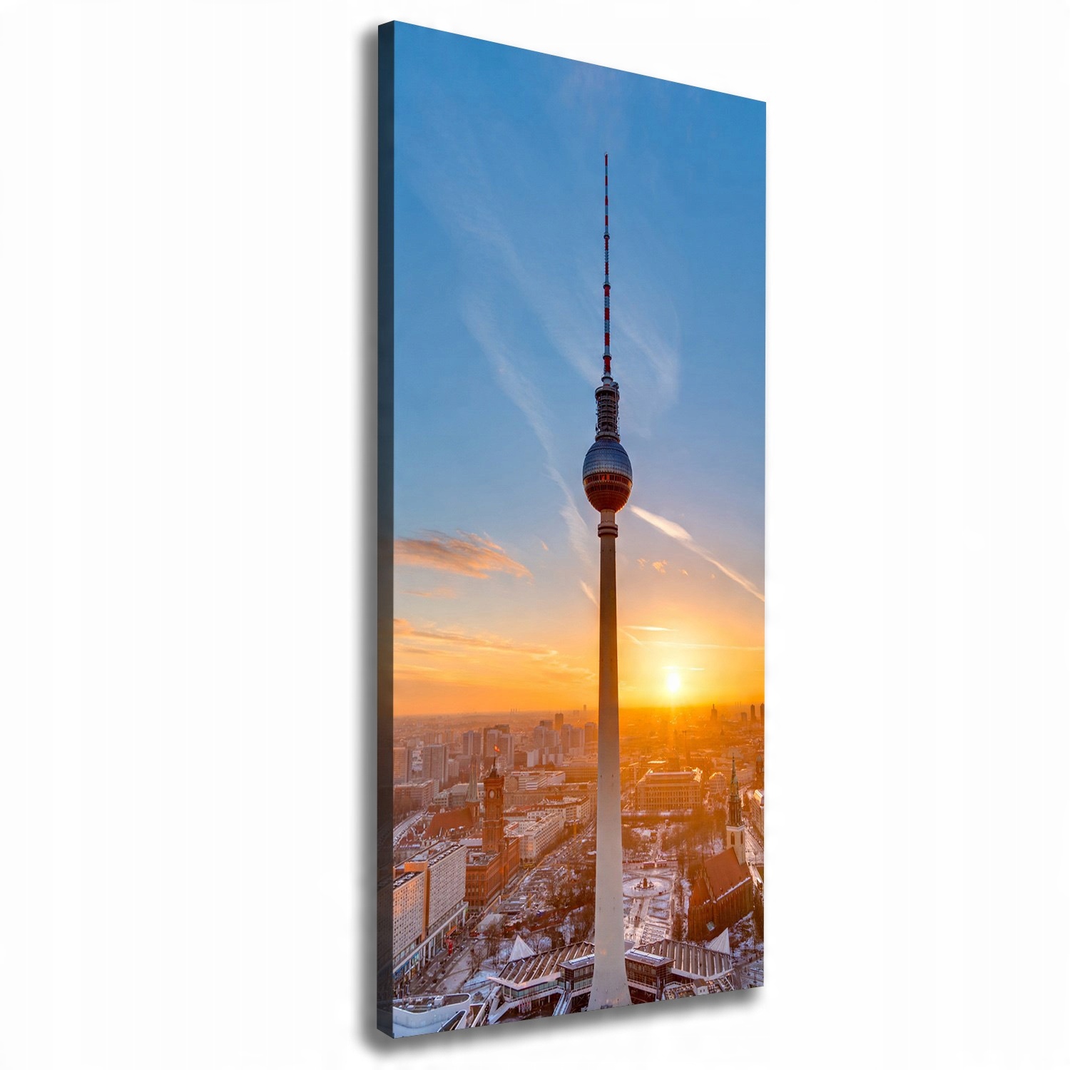 

Foto obraz na płótnie Wieża telewizyjna 50x125 cm