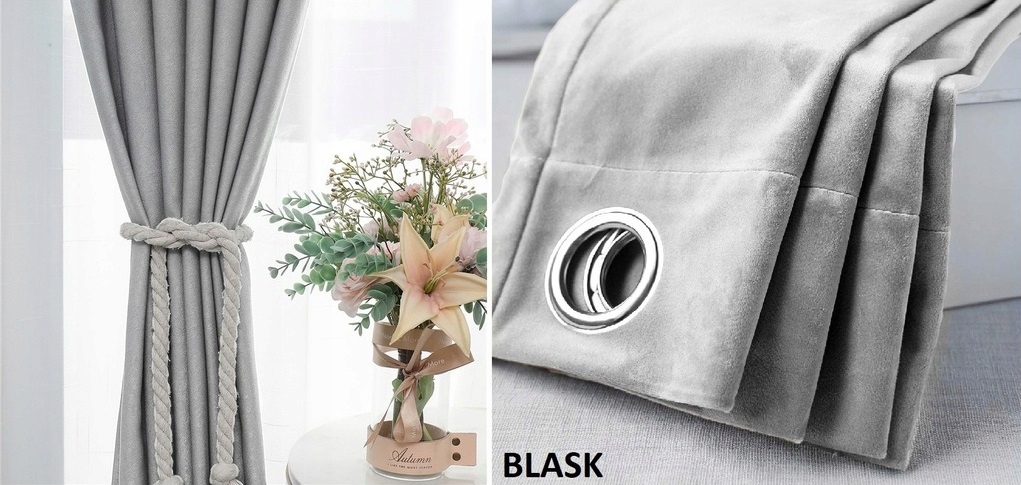 ZASŁONA VELVET 140x240 WELWET GRUBA WELUR PRZELOTK Wzór gładki