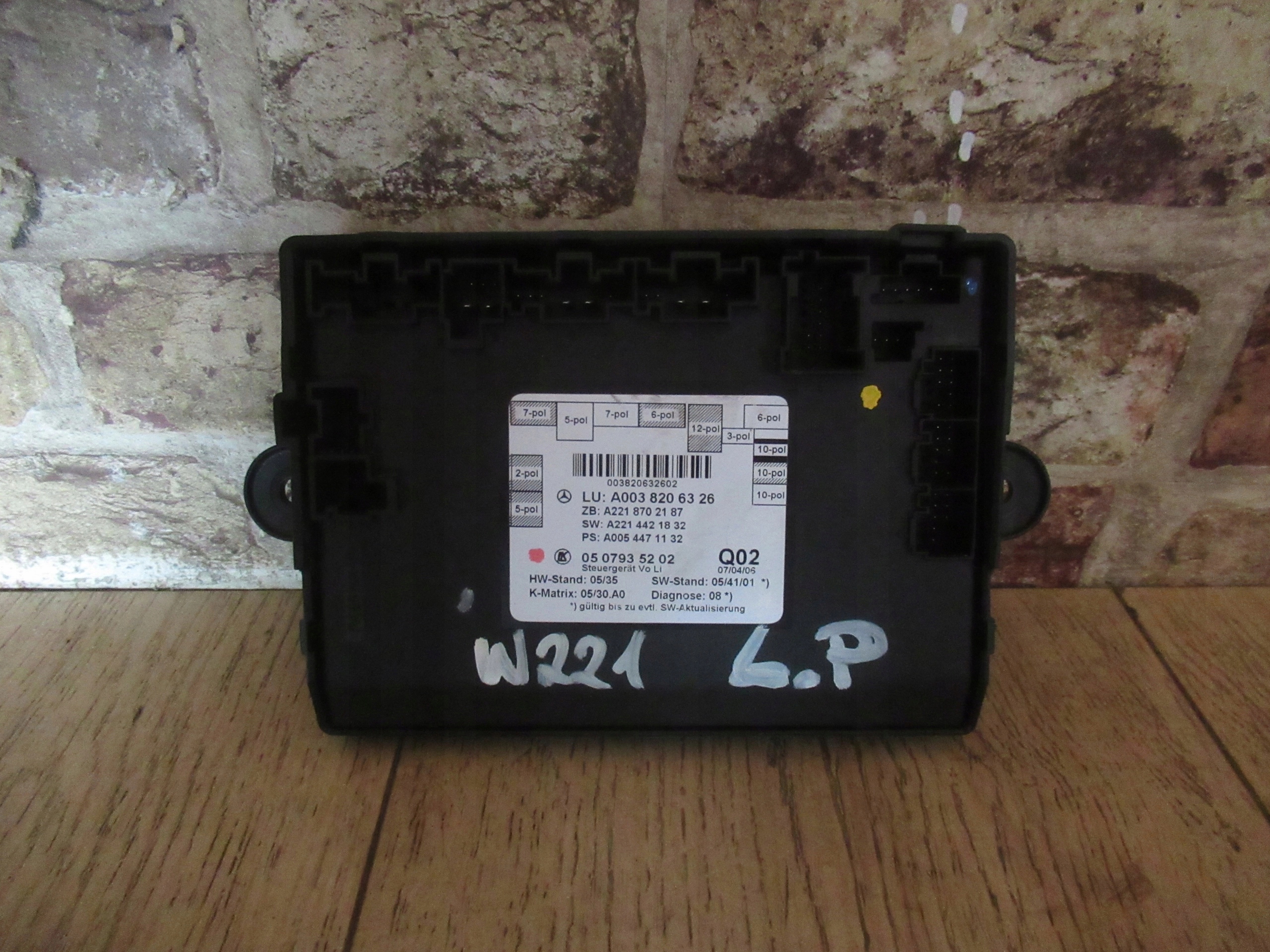 MODUŁ STEROWNIK DRZWI LEWY PRZÓD MERCEDES W221 05/