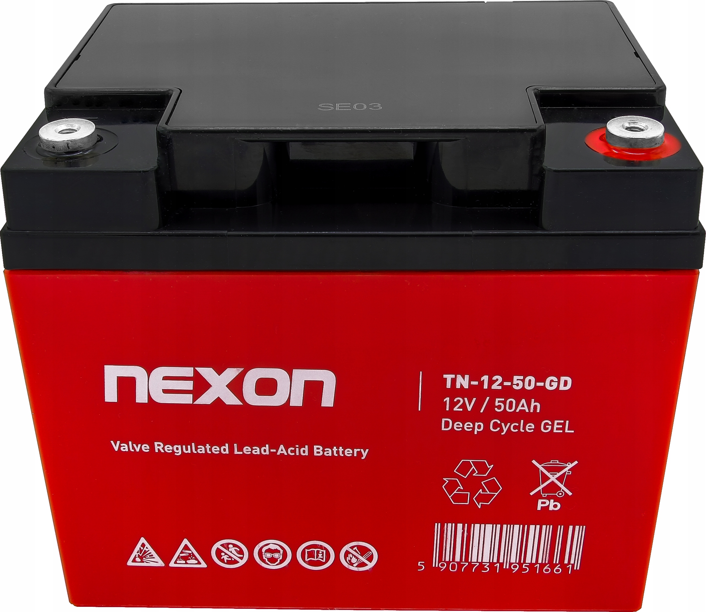 MOCNY akumulator żelowy GEL DEEP CYCLE 12V 50Ah Producent Nexon