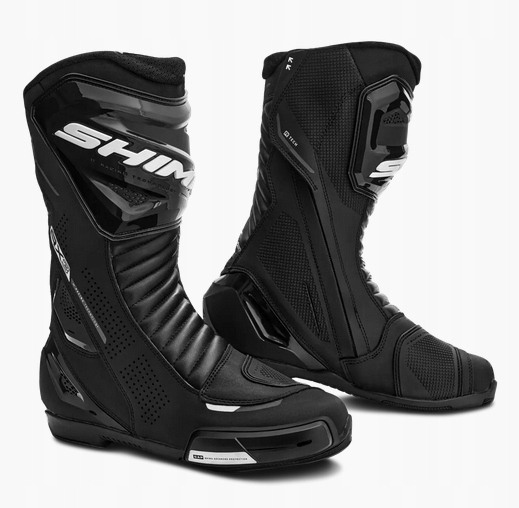 Športové motocyklové topánky Shima RX-3 Black/white 45 Bimoto