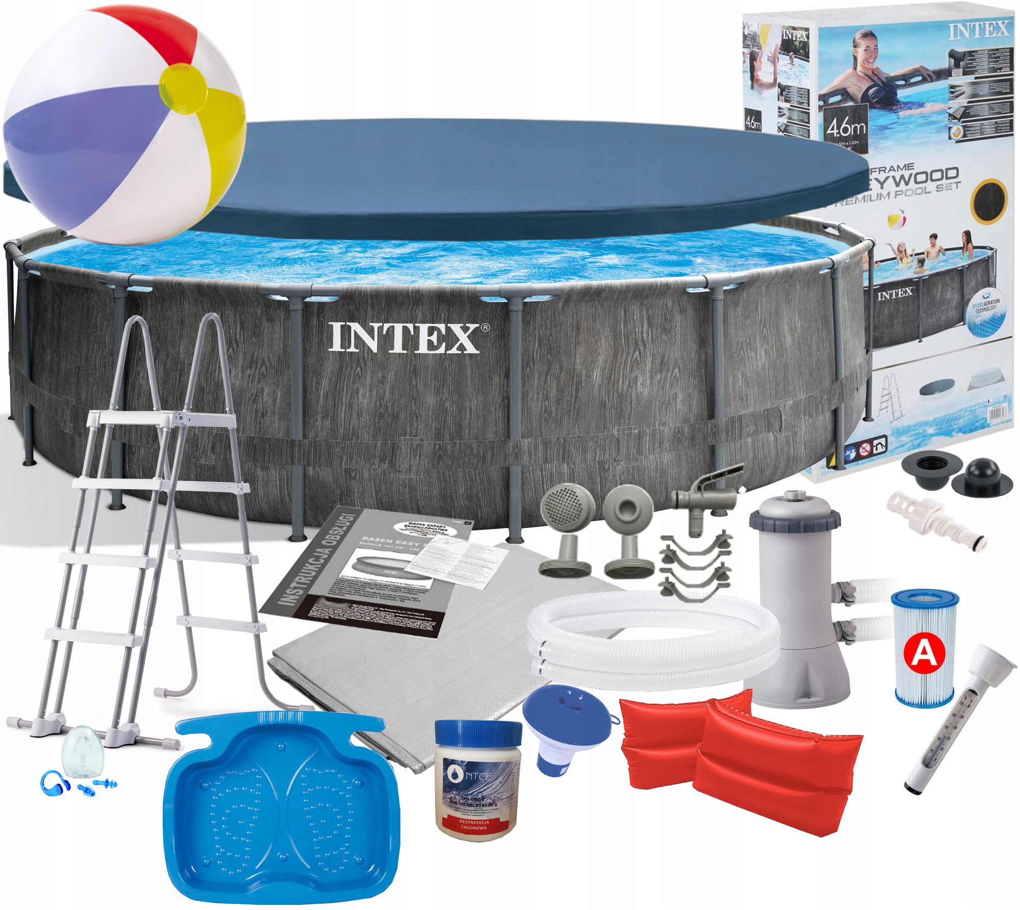 

Intex 26742 Basen Stelażowy 457x122cm 17w1