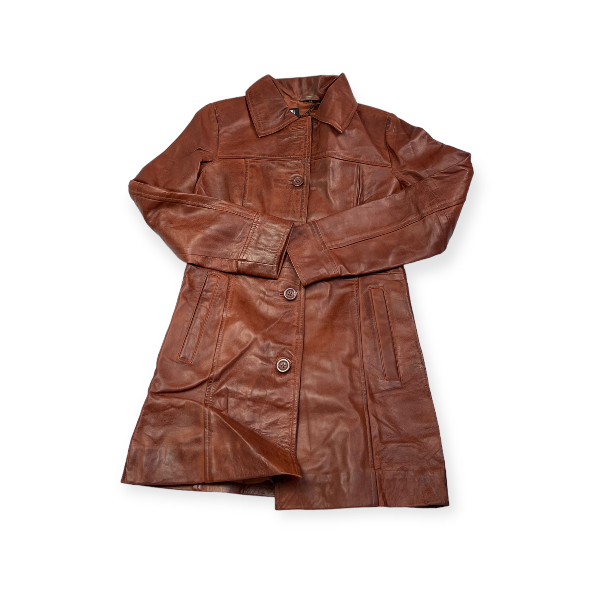 Dámský kožený kabát Real Leather Xs