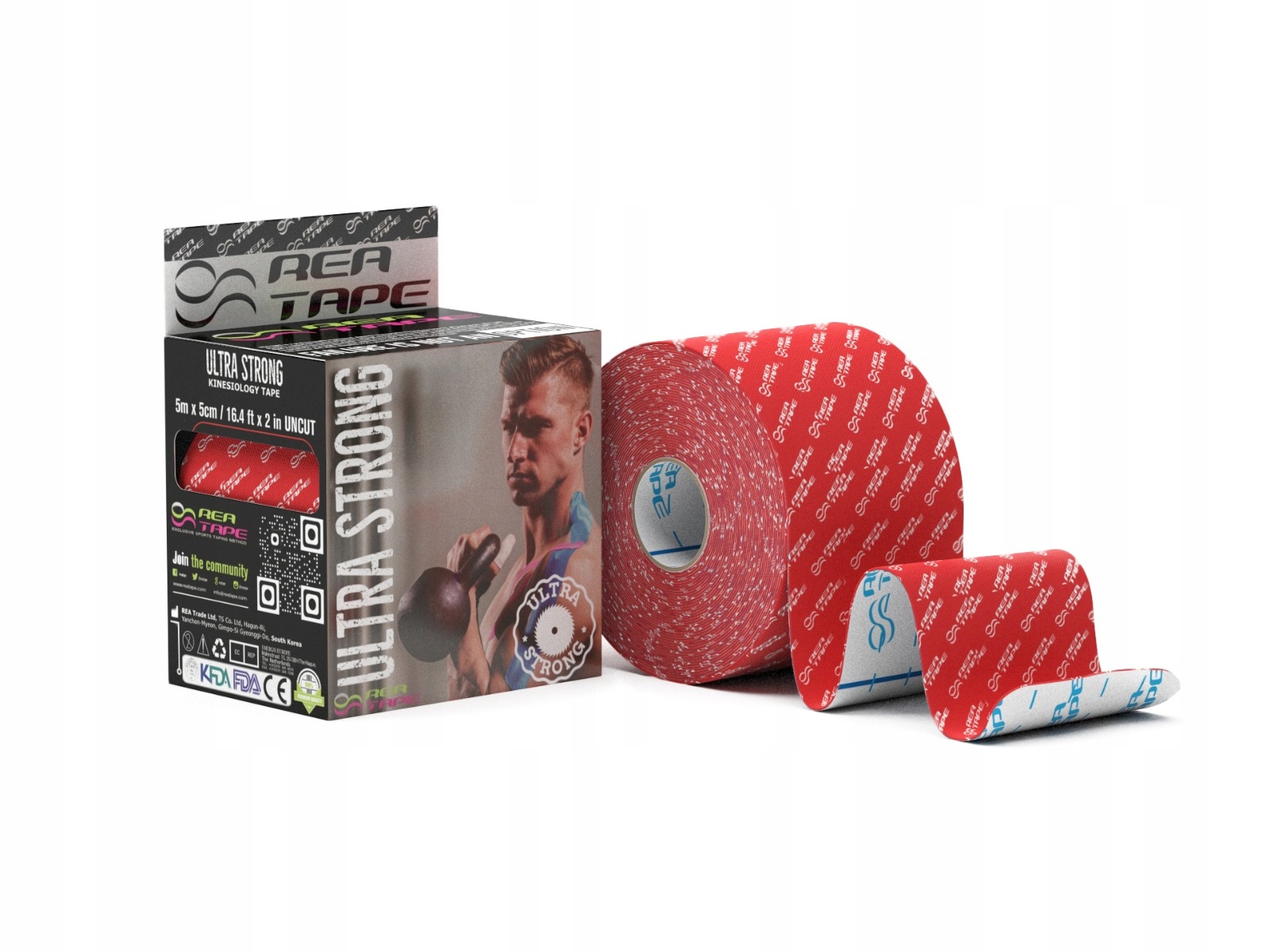 

Rea Tape Tejp pLAstRY medyczne ultra strong czer.