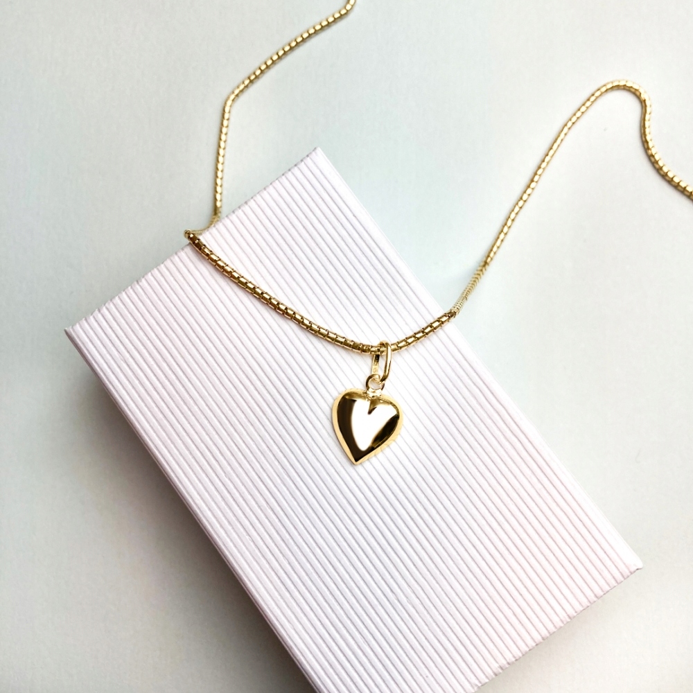 ZŁOTY MEDALIK SERDUSZKO Z MATKĄ BOSKĄ 585 CHRZEST Typ medaliki