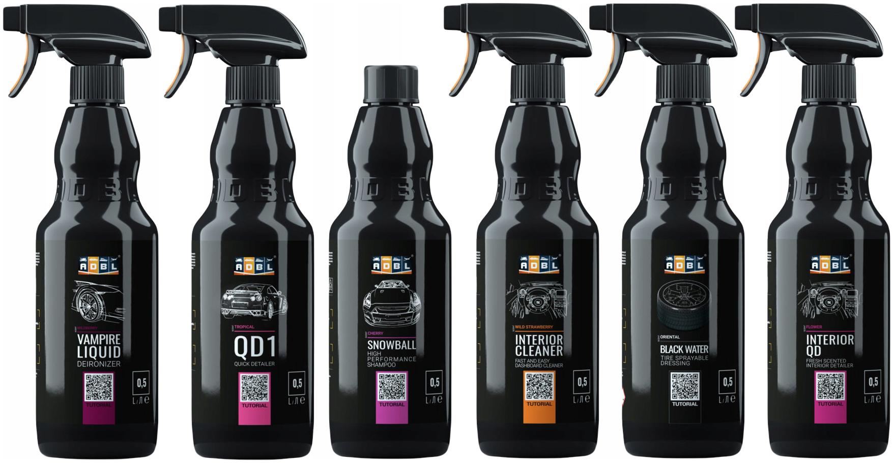 ADBL ZESTAW KOSMETYKÓW DO MYCIA I PIELĘGNACJI AUTA