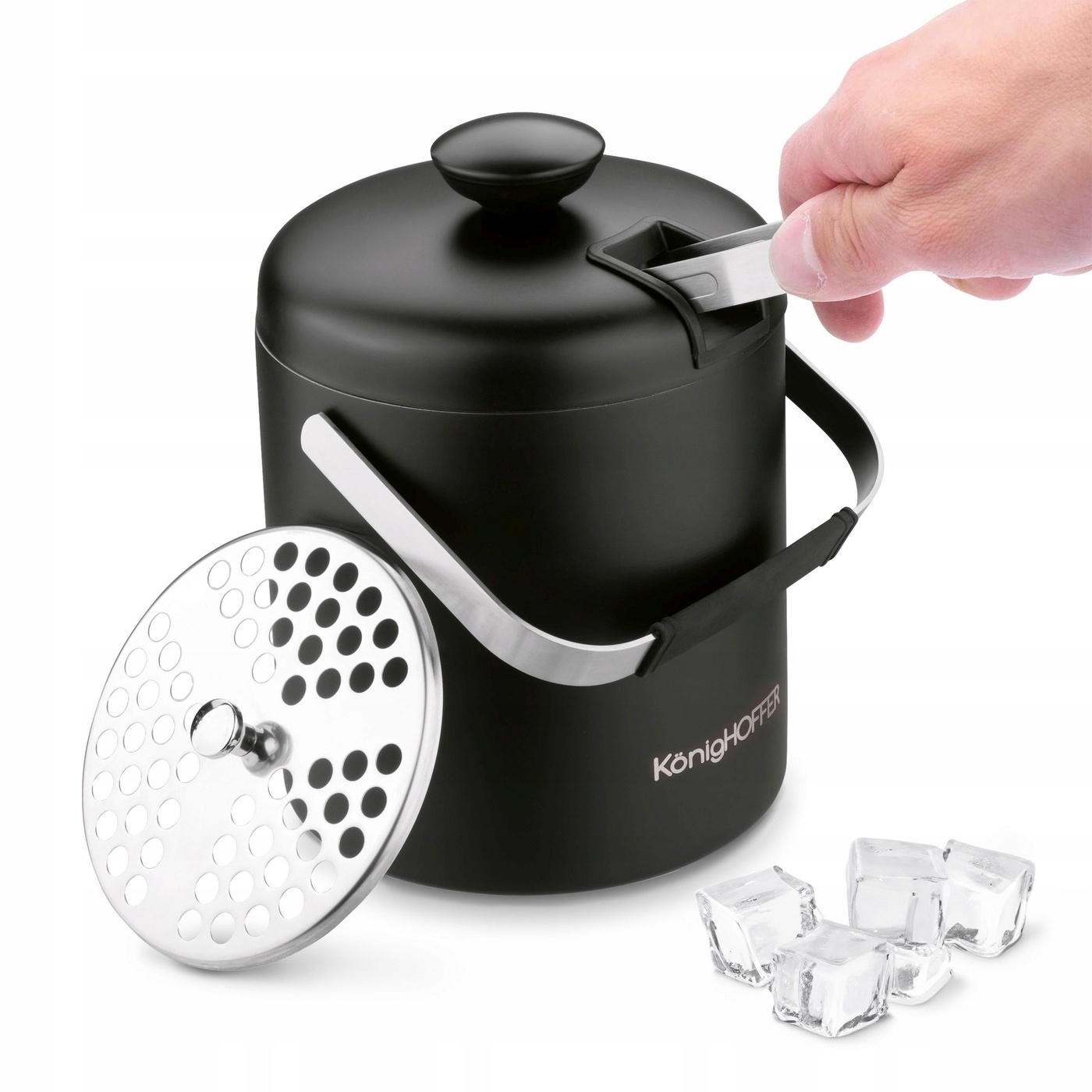 Pojemnik na lód WIADERKO DO LODU Lugo +szczypce