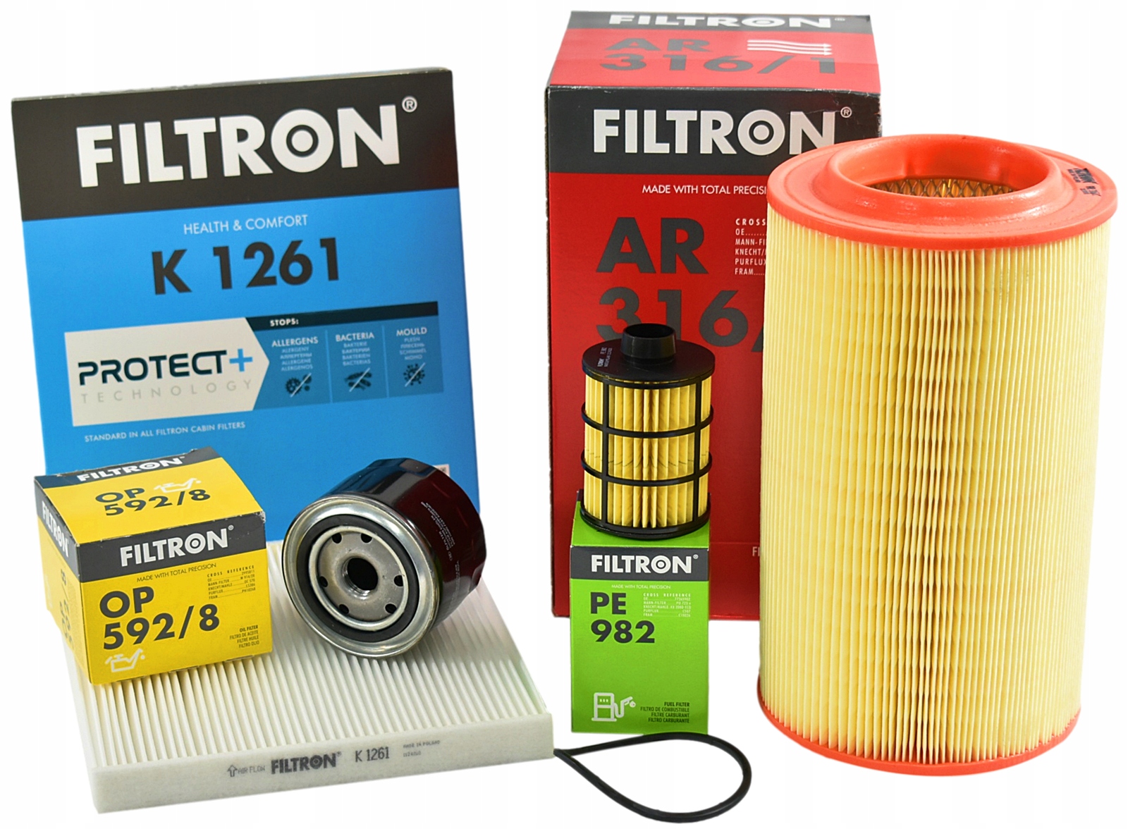 Sada 4 Filtron Filtrů Fiat Ducato 2.3 D 120/130/140 Multijet 2006r. -->