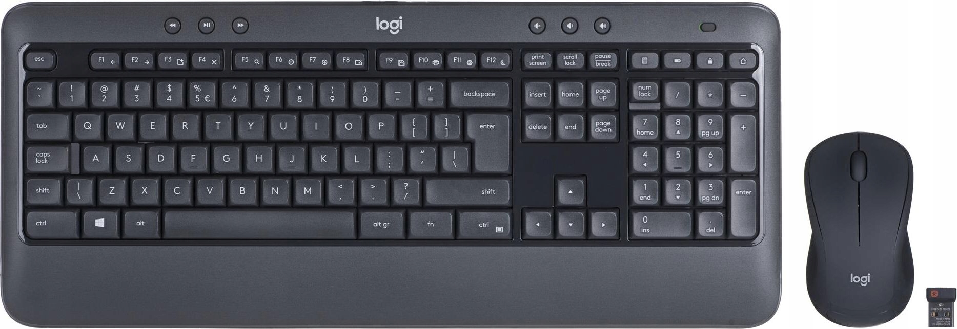 Sada bezdrát. Logitech MK540, klávesnice myš (Qwertz De) Nálepka Pl