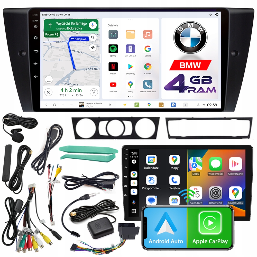 Autorádio Ncs D9 Bmw E90 E91 E92 2005-2012 Android 4GB Lte