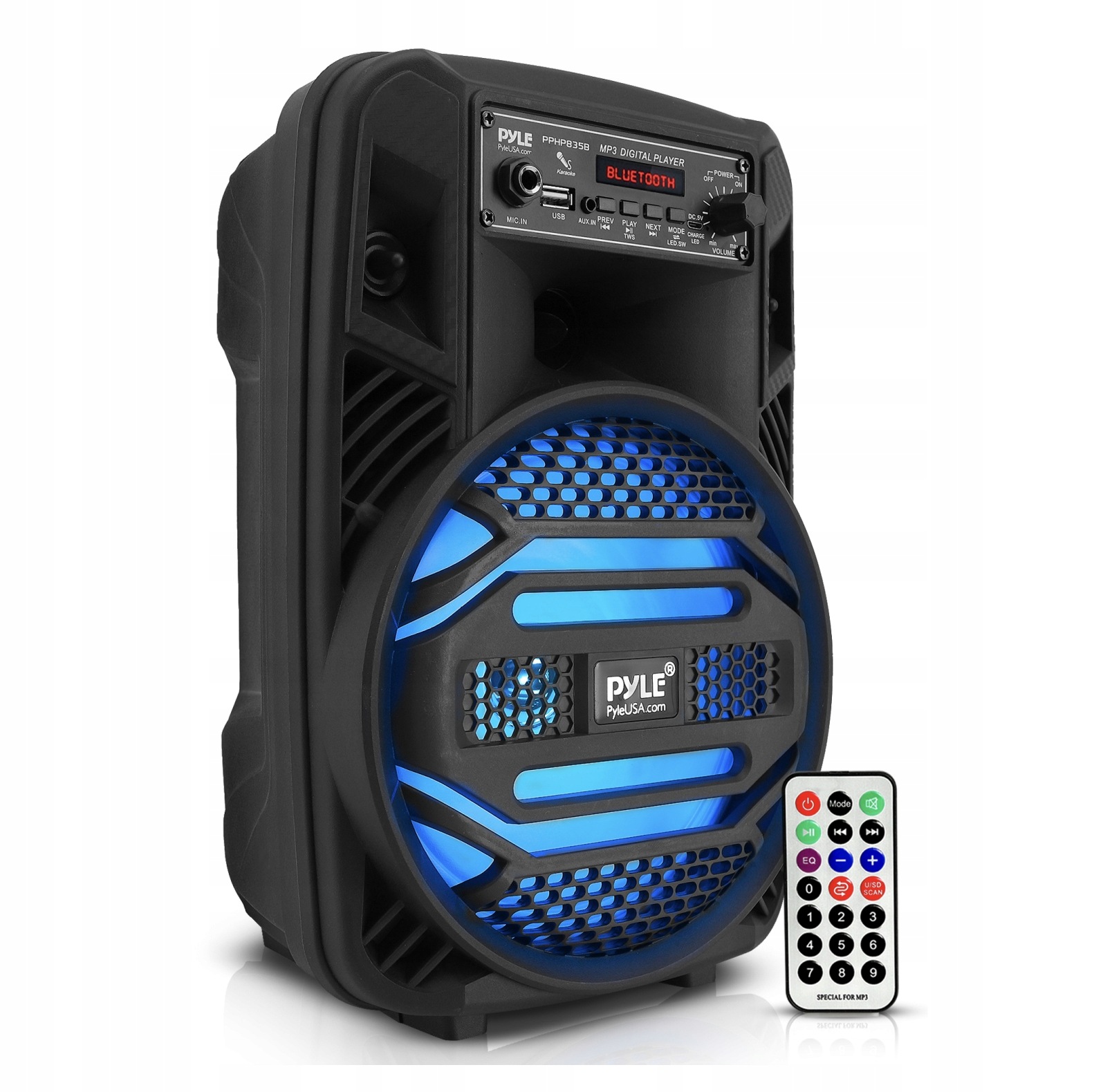 Bluetooth Partybox Reproduktor S Led Diodami USB/MP3, Aux 300W