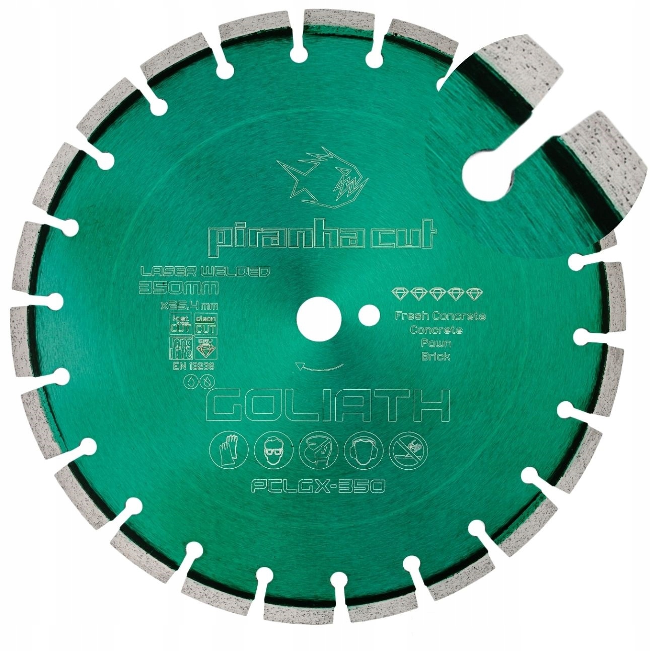 Piranhacut Kotouč na čerstvý betonu kostka 350 mm