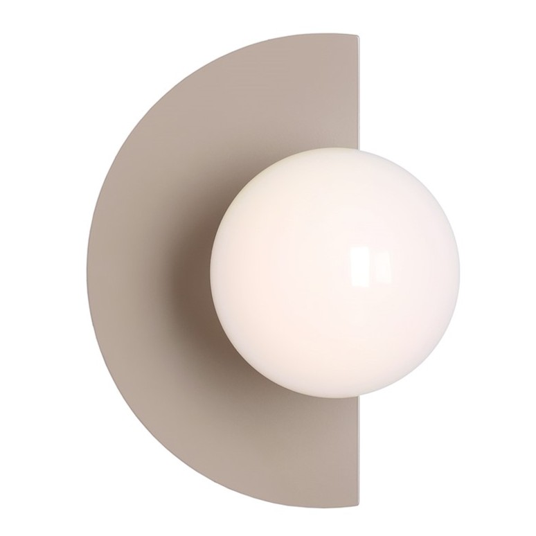 Kinkiet lampa ścienna beżowa do sypialni, czytania salonu nowoczesna Loop