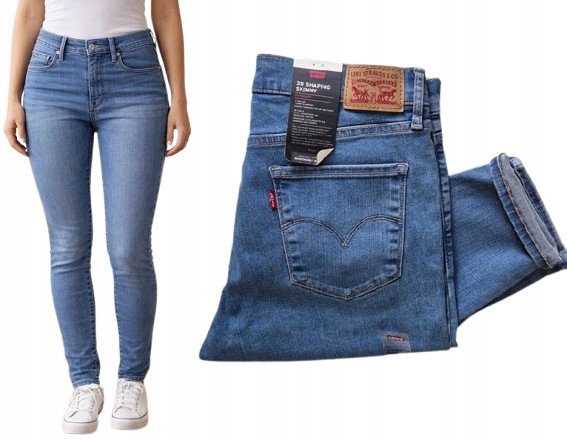 úzké nohavice Levi's 311 Shaping Skinny W30 L32 modré 30x32