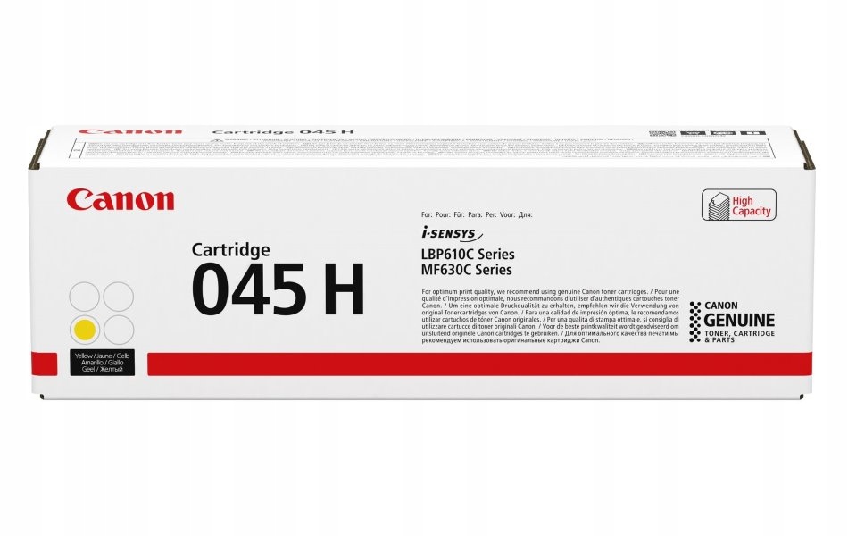 Canon Toner Cartridge 045 Yh, žltá, 2200 strán