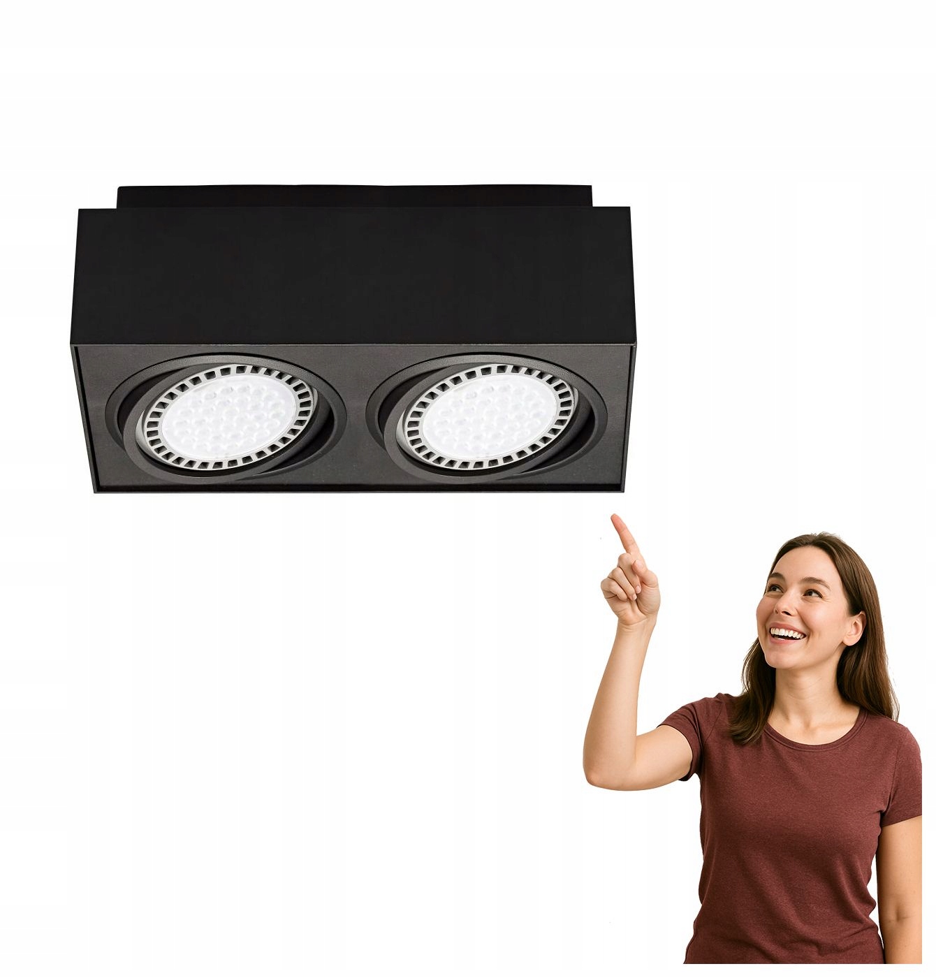 Spotové nástěnné svítidlo Boxy CL 2 20075-BK Zuma Line