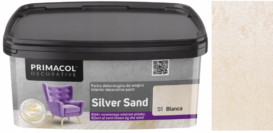 Primacol Silver Sand Farba Dekoracyjna Blanca S1 1L