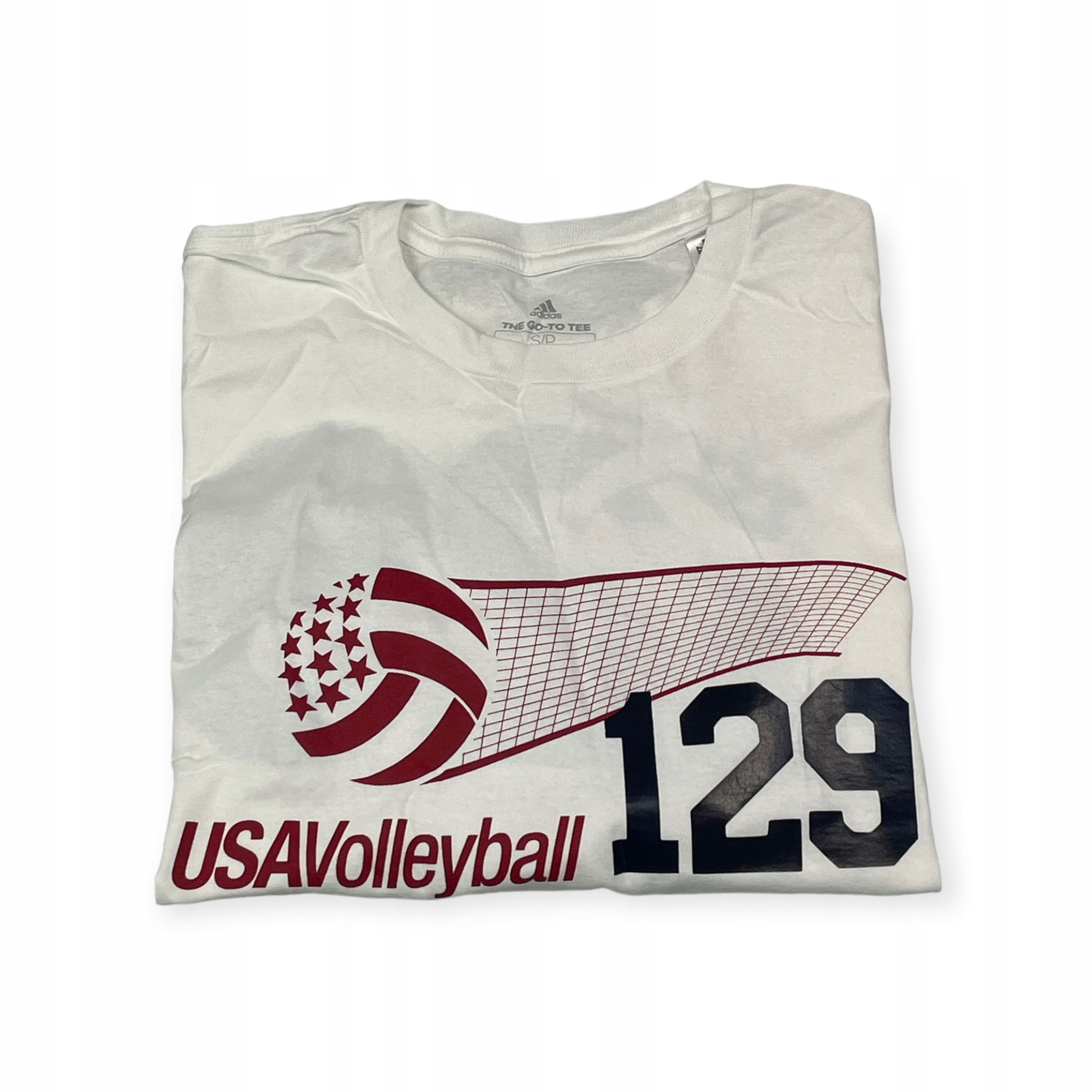 Koszulka męska biała ADIDAS VOLLEYBALL S 129 Rozmiar S