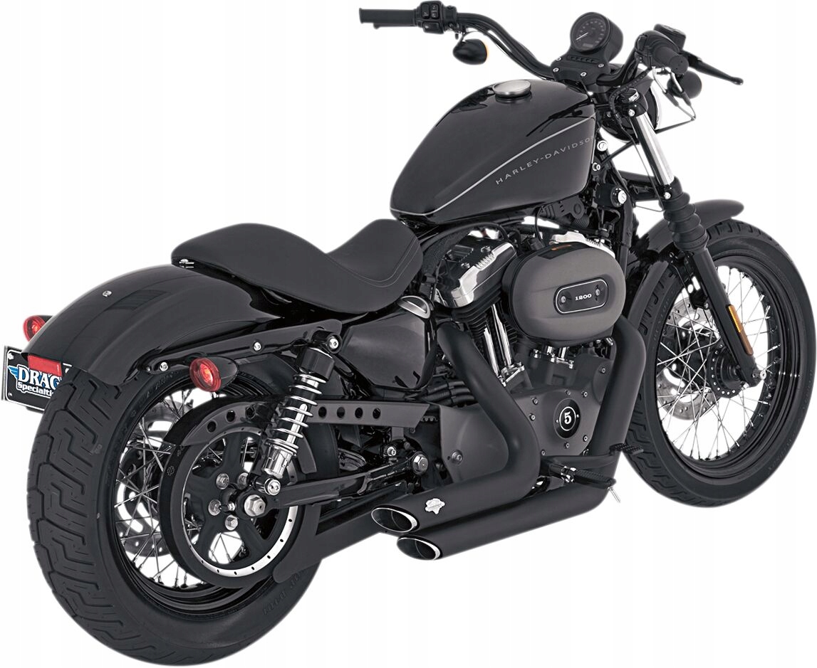Výfuk Harley XL 12000 Shortshots Staggered Čierny