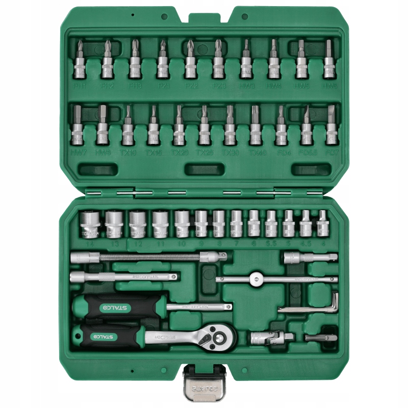 Świąteczny Zestaw Kluczy Nasadowych 48el Stalco Marka Stalco