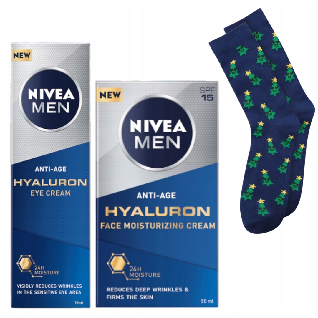 Nivea Men Krém proti vráskám 50 ml Oční krém 15 ml