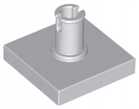 

Lego 2460 49153 Płytka Z Pinem szara jas Nowa (1g)