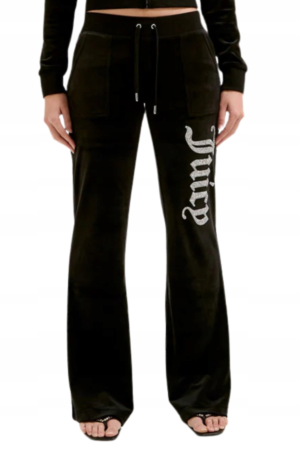 Juicy Couture Černé dámské teplákové kalhoty Layla Caviar Trackpant S