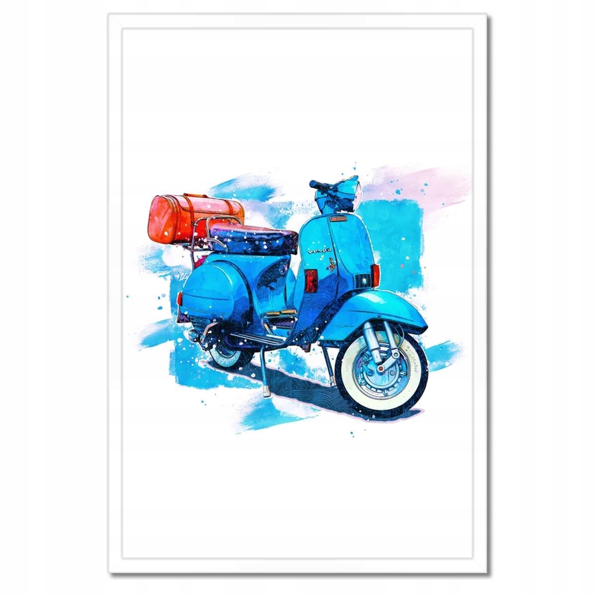 Plakáty v rámu 40x60 Vespa Motocykl Skútr