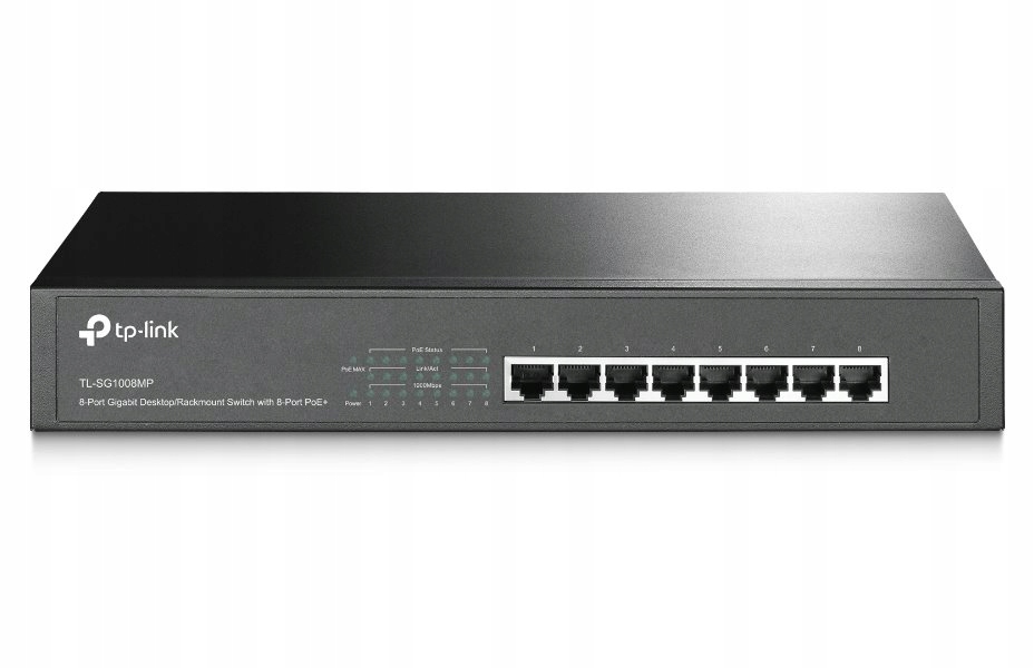 TP-Link TL-SG1008MP 8-portový gigabitový stolový Switch s 8-portovým PoE