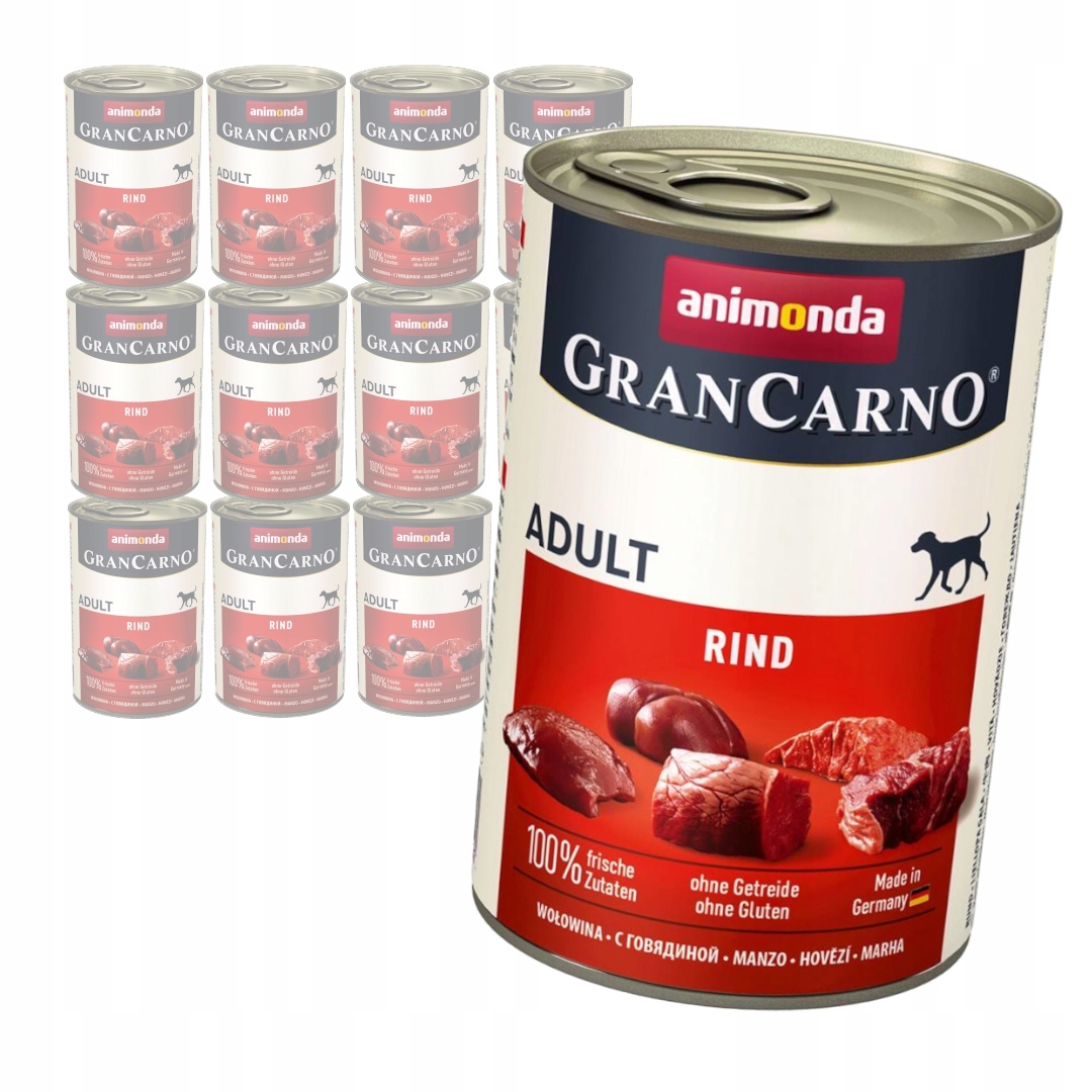 Levně Animonda GranCarno Adult 12x400g Vlhké Krmivo pro psy s hovězím masem