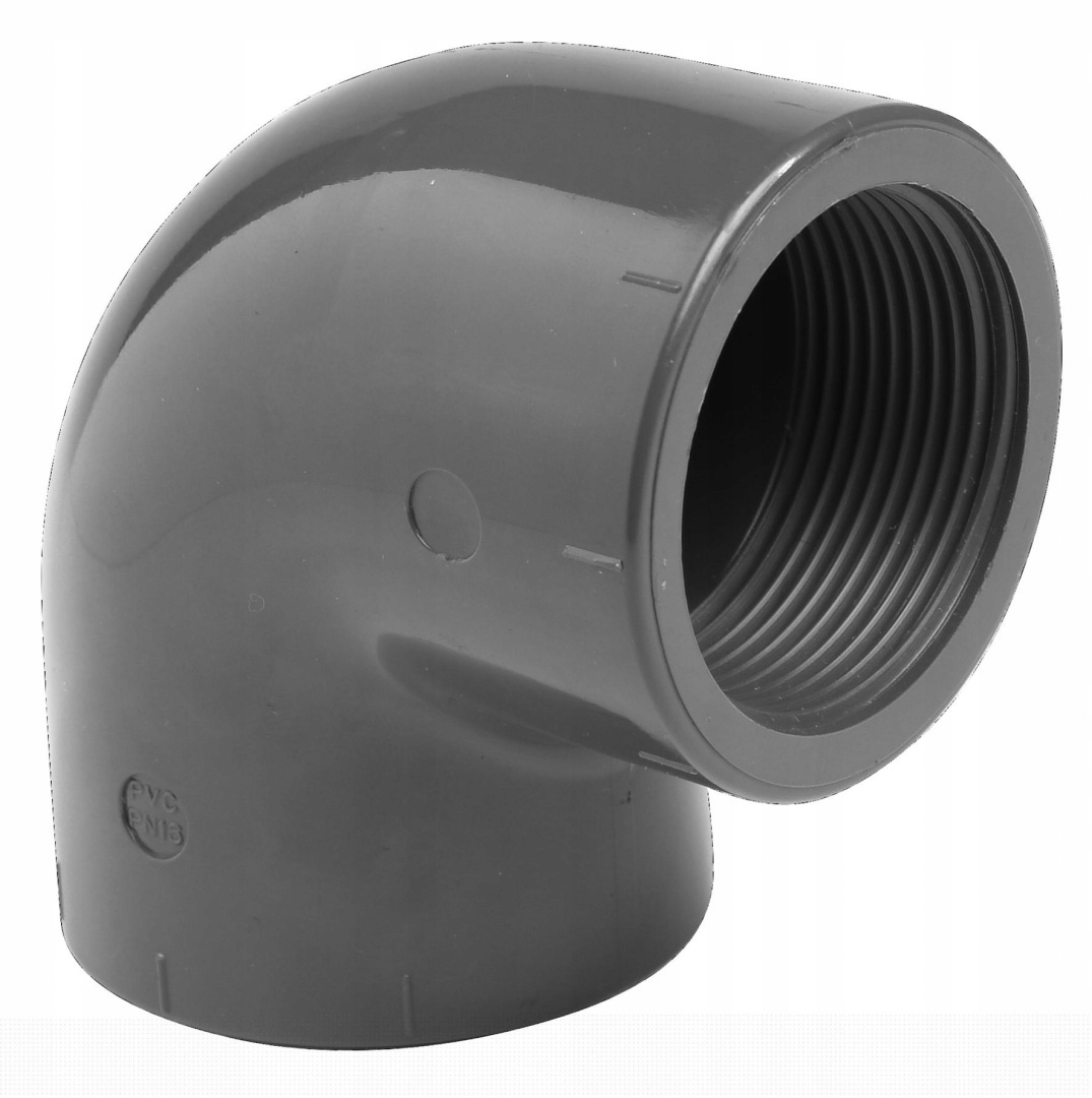 Kolano gwintowane PVC-U GWxGW 1/2"