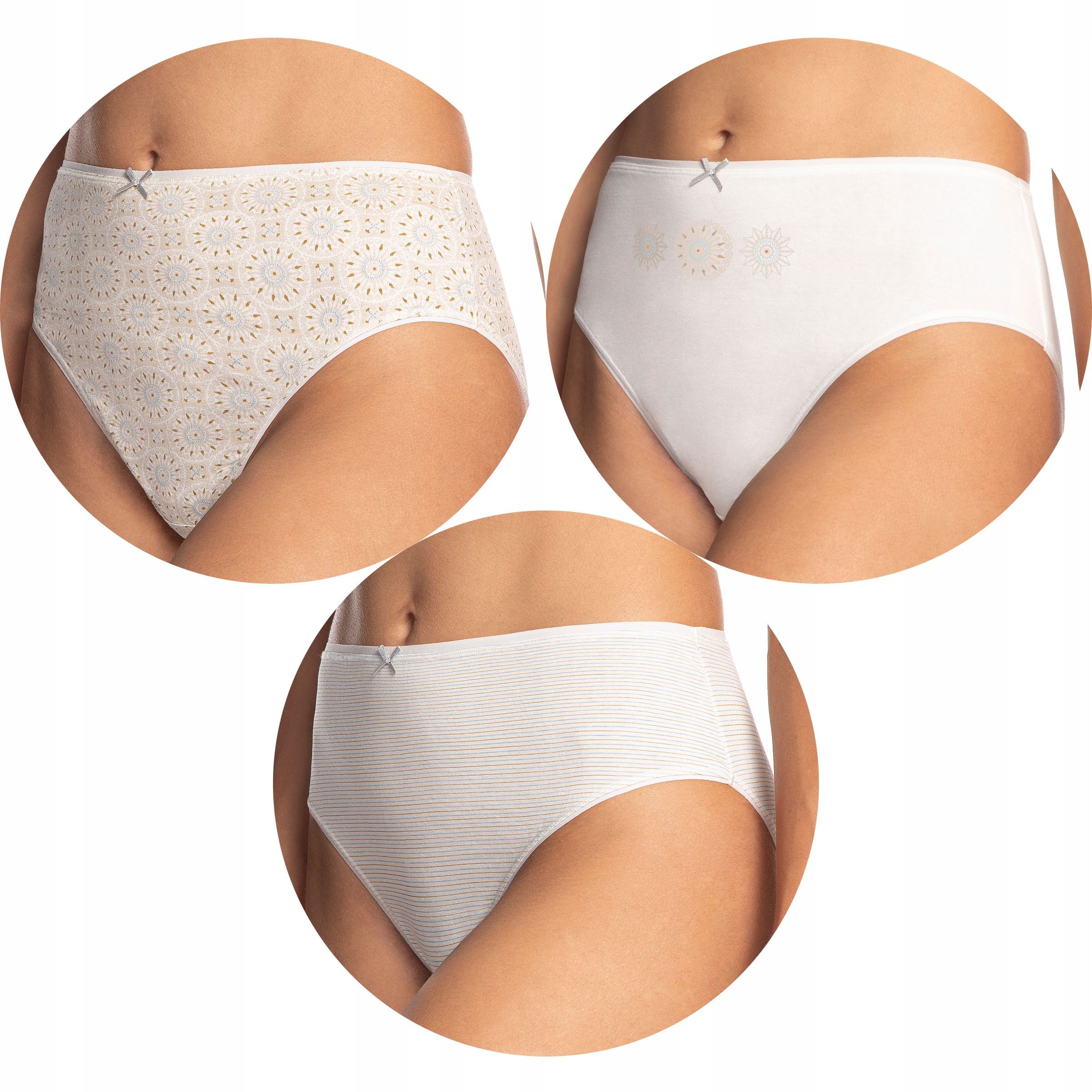 

Figi Damskie 3 Pary majtki Lama 120BIB-72 L