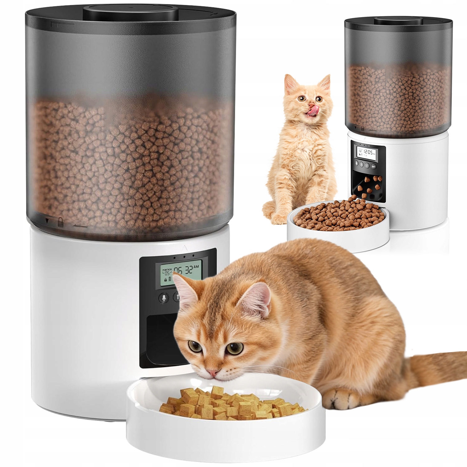 Levně Automatický Inteligentní Dávkovač Krmiva Pro Psa Kočku Nádoba Miska 4000 ML