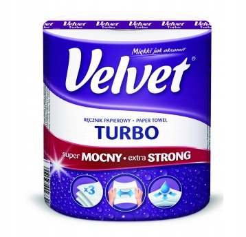 

Ręcznik papierowy Velvet Turbo x 3 warstwy