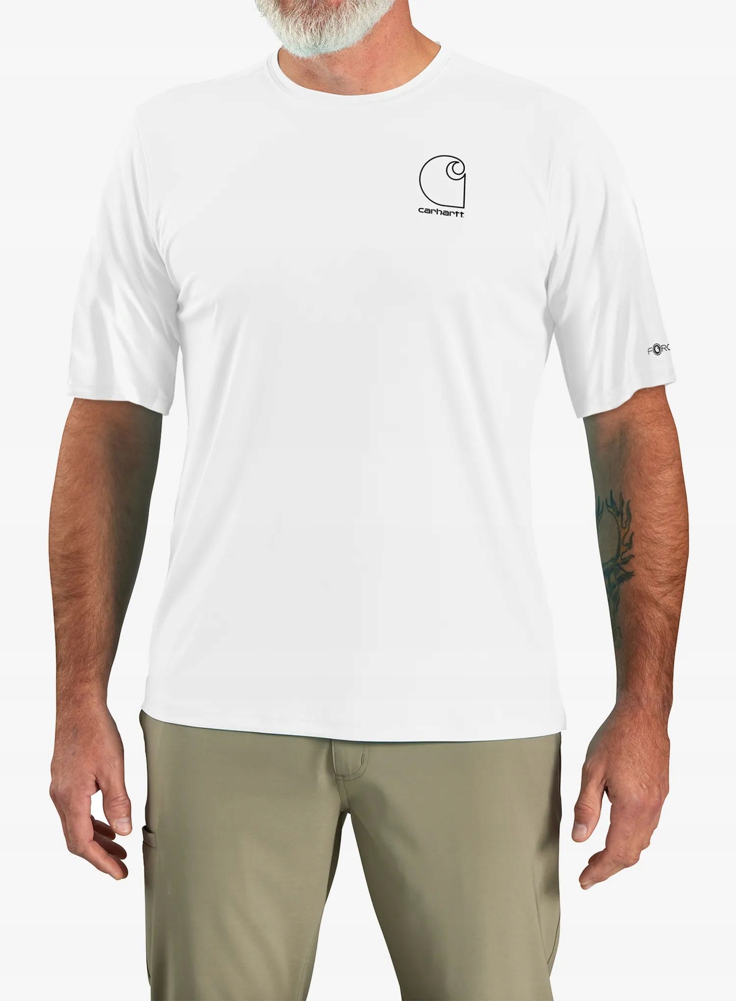 Tričko rychleschnoucí Carhartt Force Sun Defender Relaxed Logo bílá L