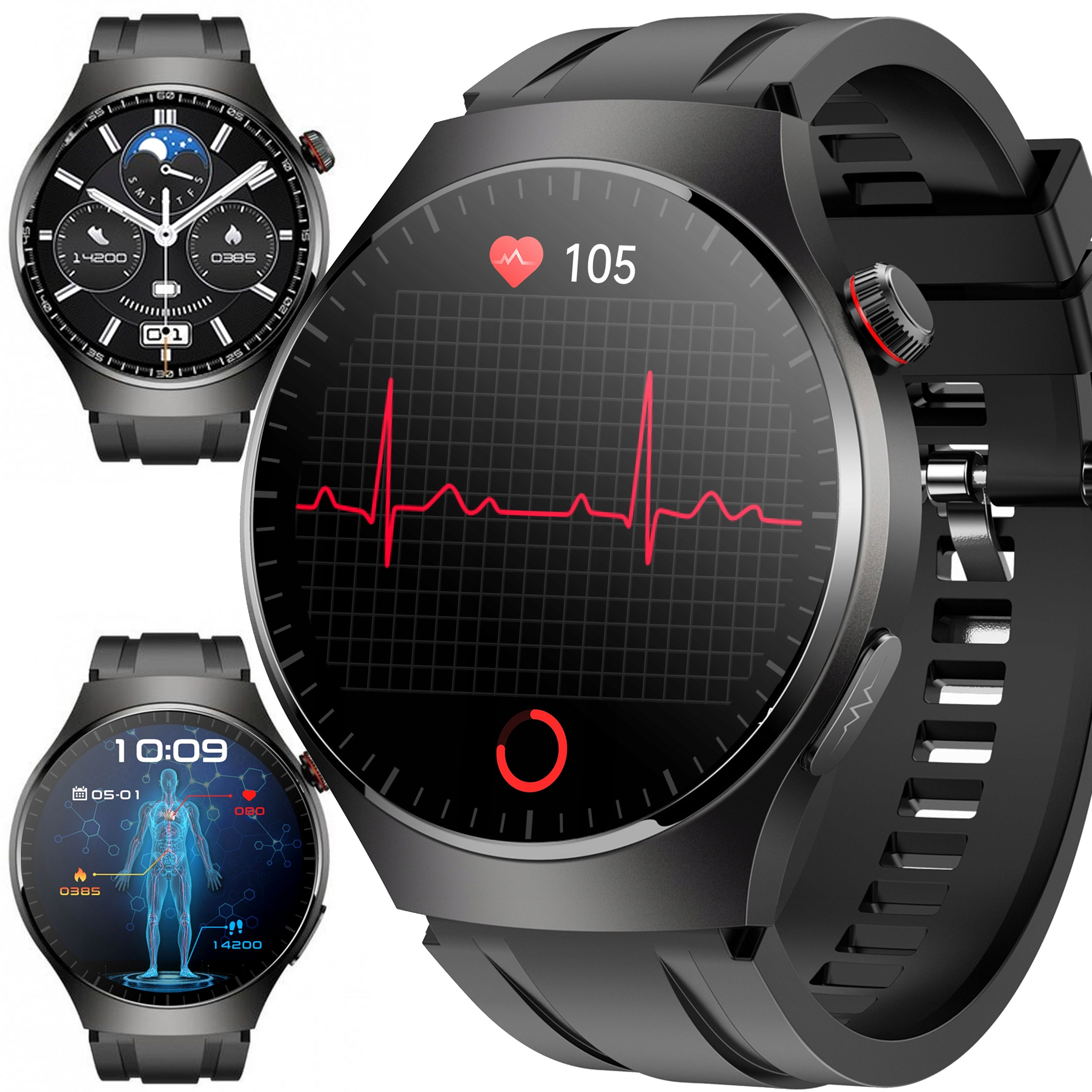 Smartwatch Zegarek Ciśnieniomierz Ekg Hrv Puls Ciśnienie – Rozmowy Menu Pl