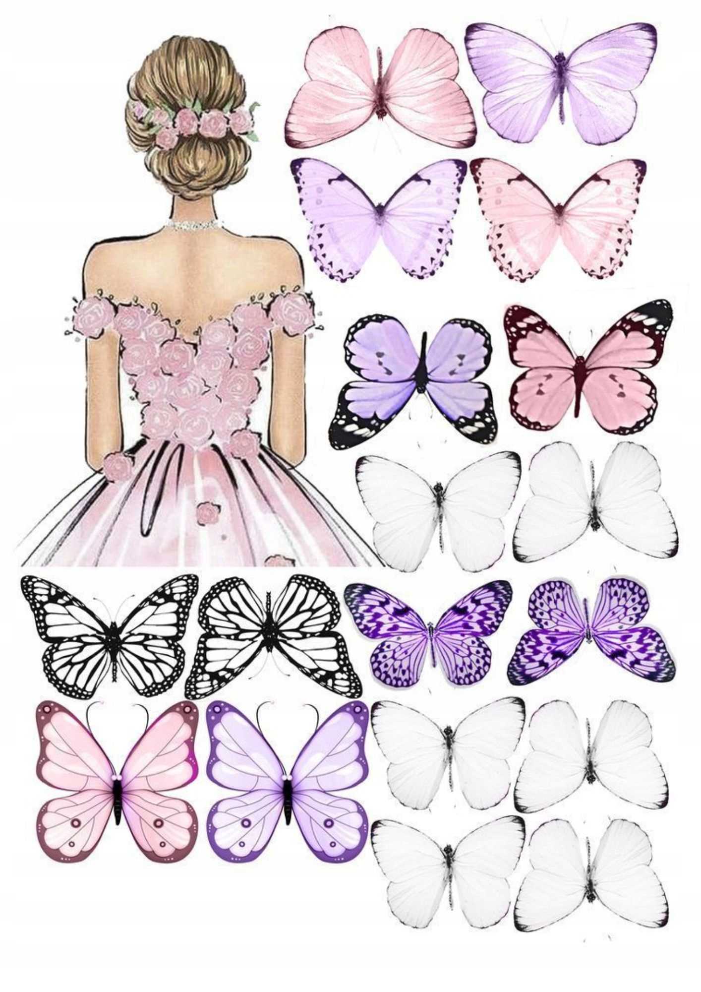 Wydruk na masie cukrowej maszyny Motyl