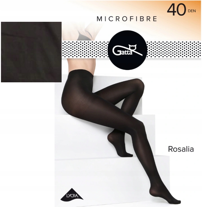 

Gatta Rosalia 40den rajstopy microfibra fumo 2