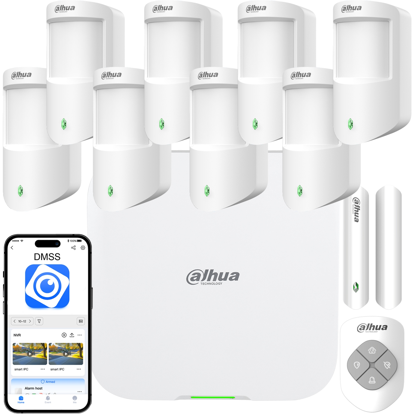 Alarm do domácnosti Dahua Lte 4G Sms WiFi AirShield 8x Bezdrôtový Pir detektor