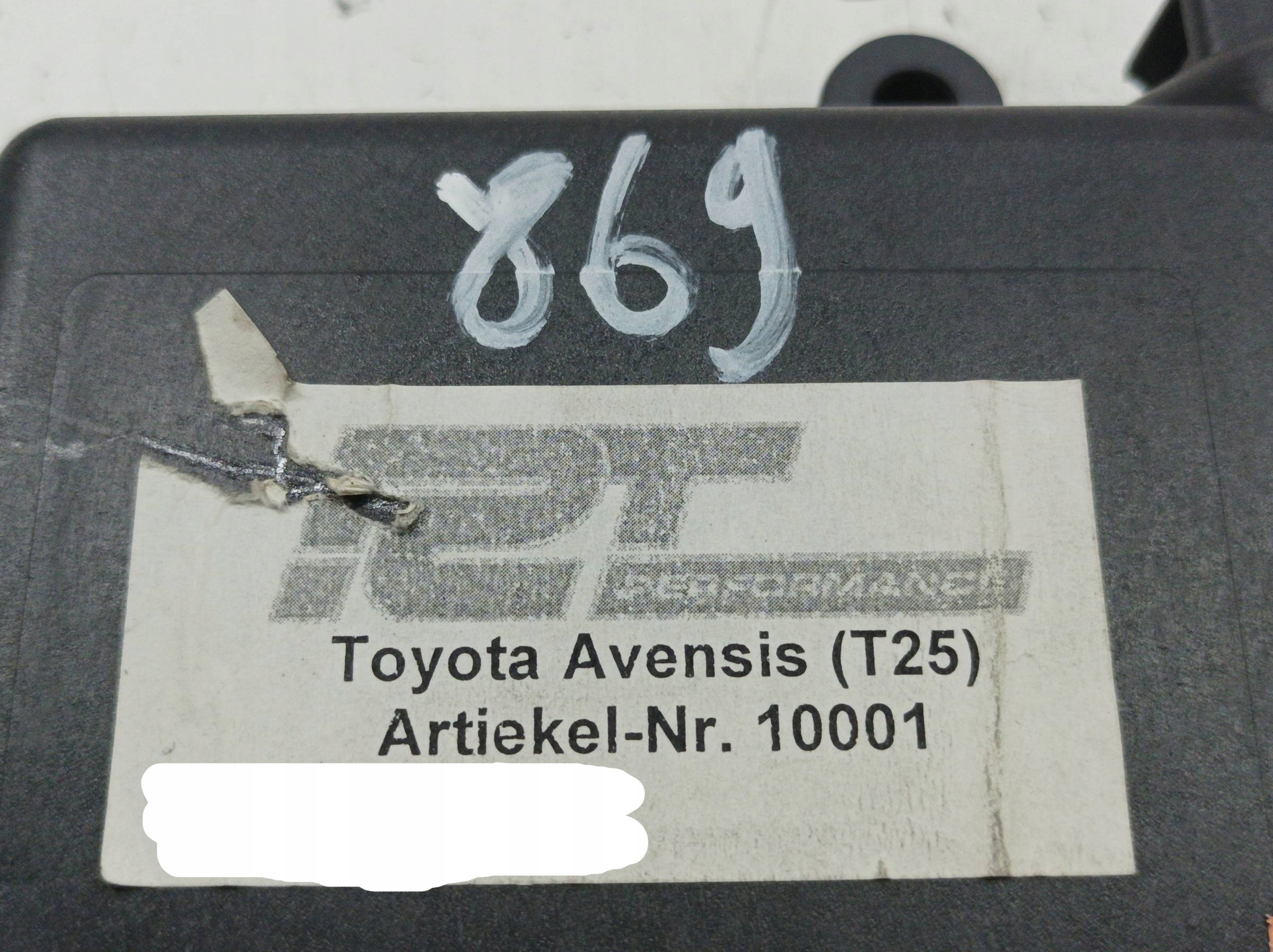 control unit LPG RT PERFORMANCE 4-CYL Toyota Avensis II (2003-2009)