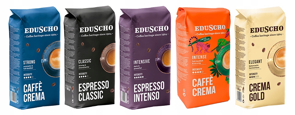 Kawa ziarnista Eduscho Caffe Zestaw Degustacyjny 5 kg