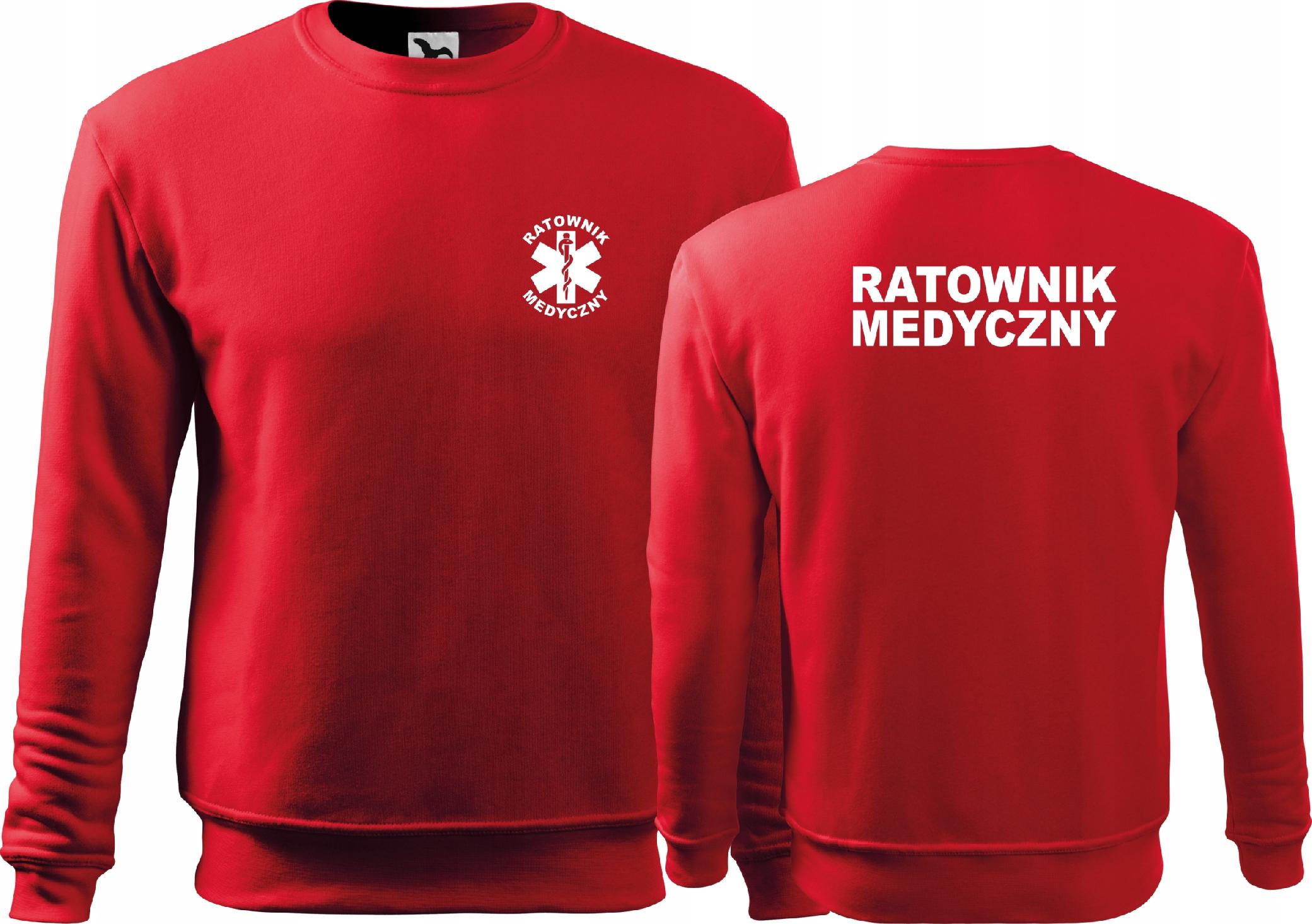 

Medyczna bluza męska nadruk Ratownik Medyczny S