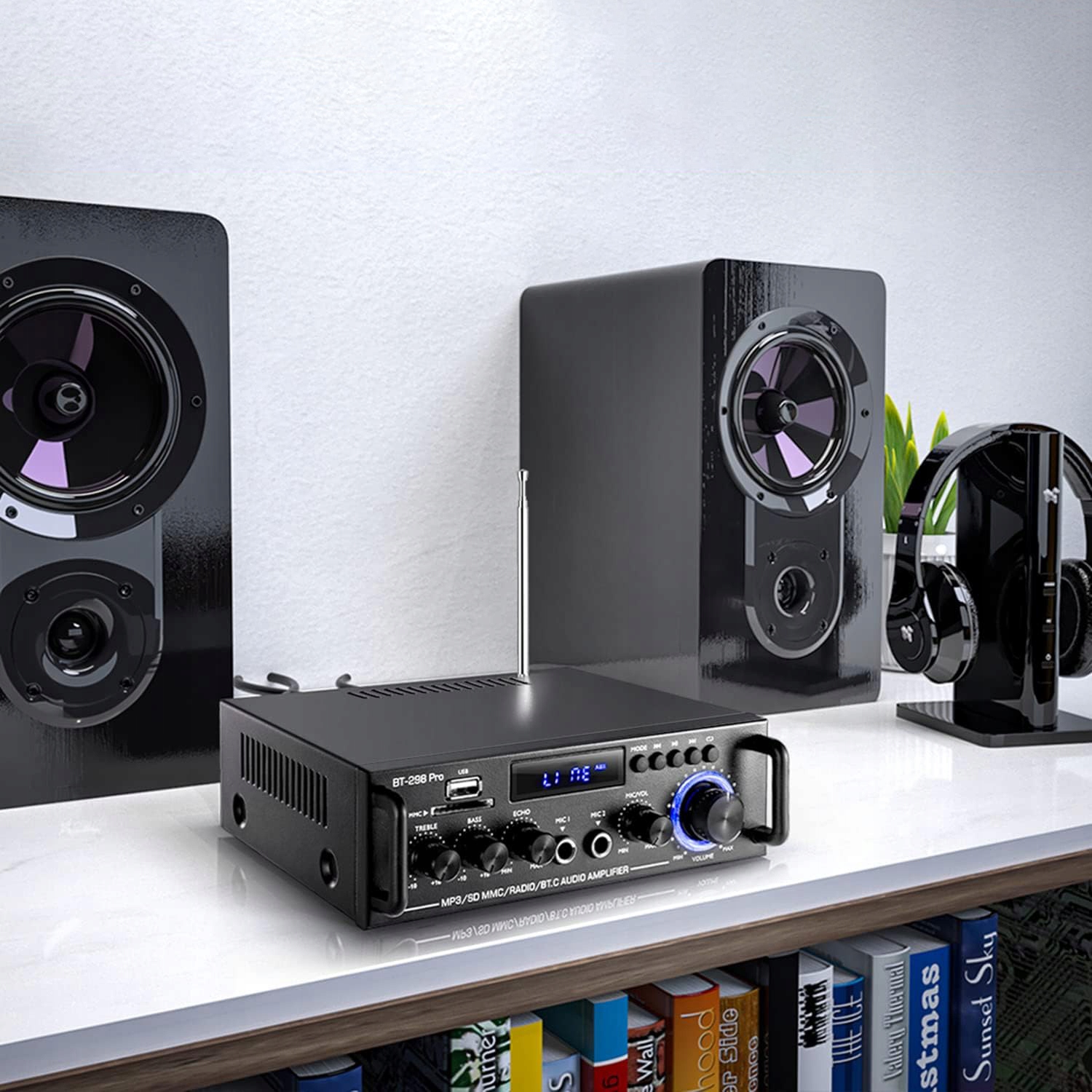 WZMACNIACZ STEREO GŁOŚNIKÓW MULTIMEDIALNY KARAOKE FM USB SD BLUETOOTH HIFI Kod producenta 6SV0027123