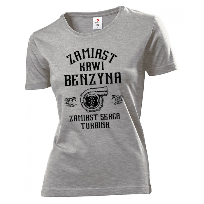 

Koszulka damska Kierowca Zamiast Krwi Benzyna XXL